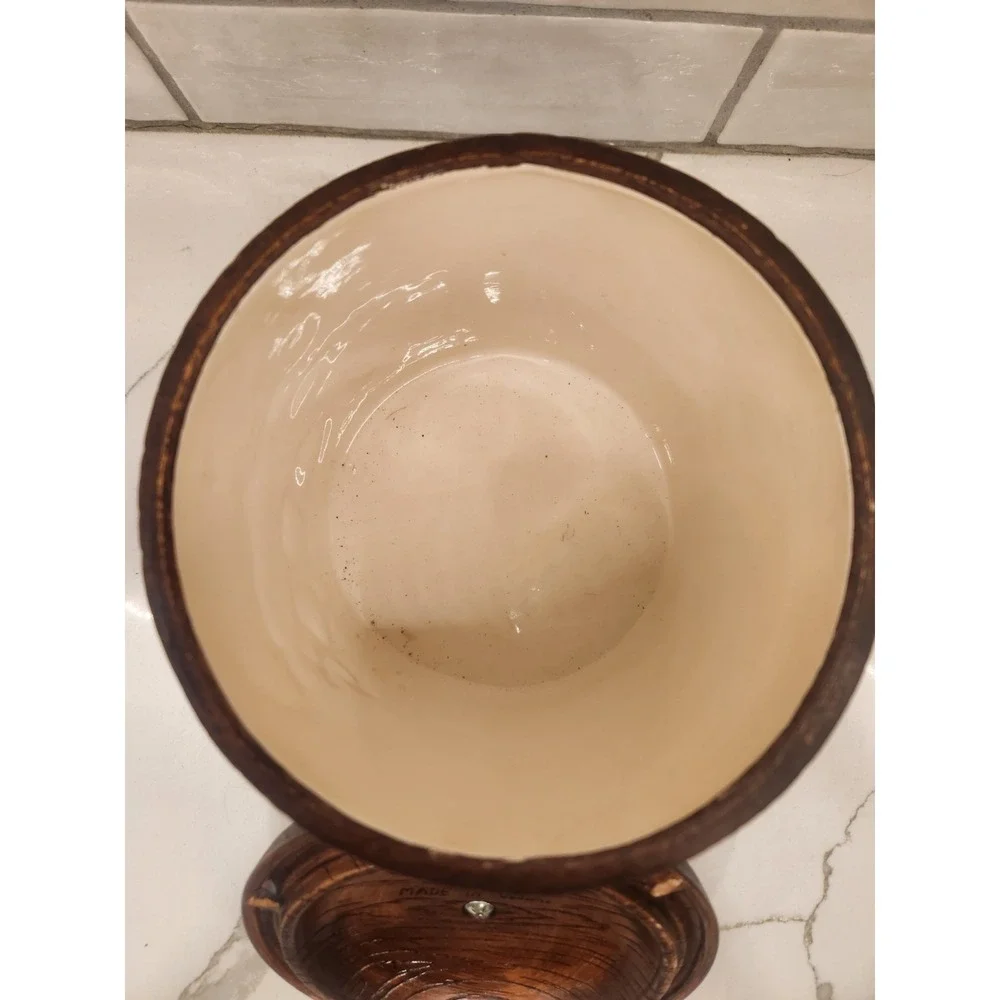 Vintage‎ Treasure Craft Ceramic Green Apple Canister Tea Storage Jar Cottagecore